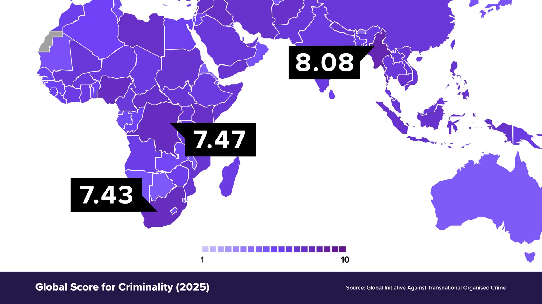 Confirmed: South Africa ranks 7th from bottom out of 193 UN member states on the Global Initiative Against Transnational