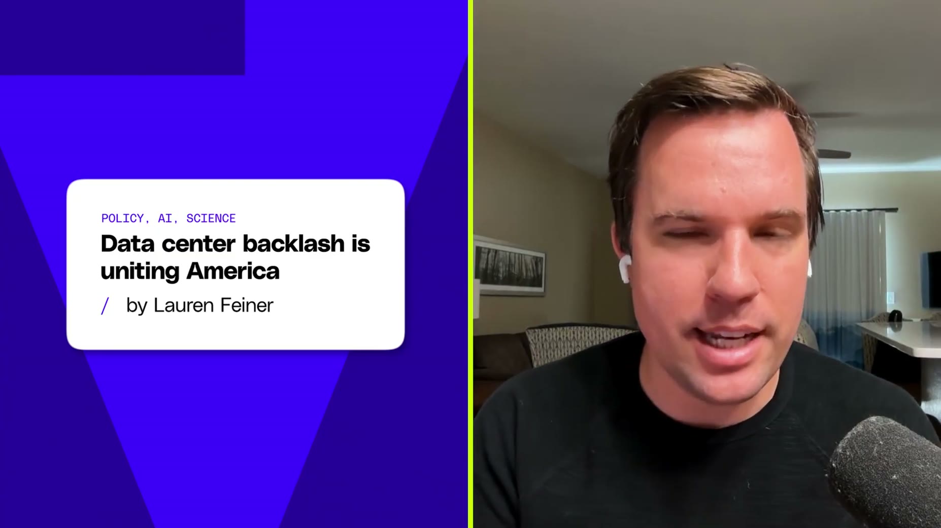 The Verge's Lauren Feiner reported that data center backlash is uniting Americans, with data centers becoming a politica