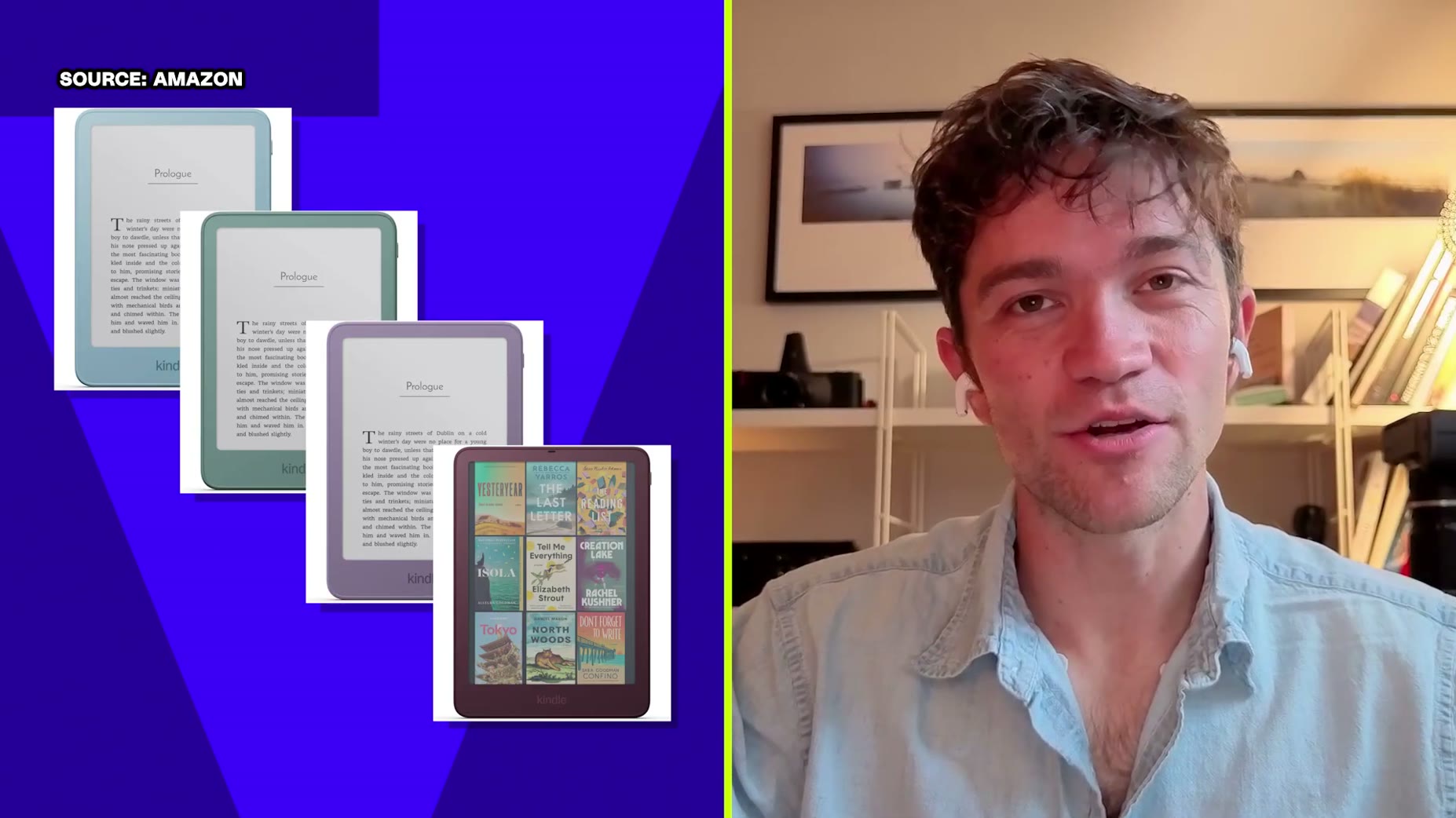 Amazon launched a new Kindle generation that is a millimeter thinner and 30% faster at opening books than the prior gene
