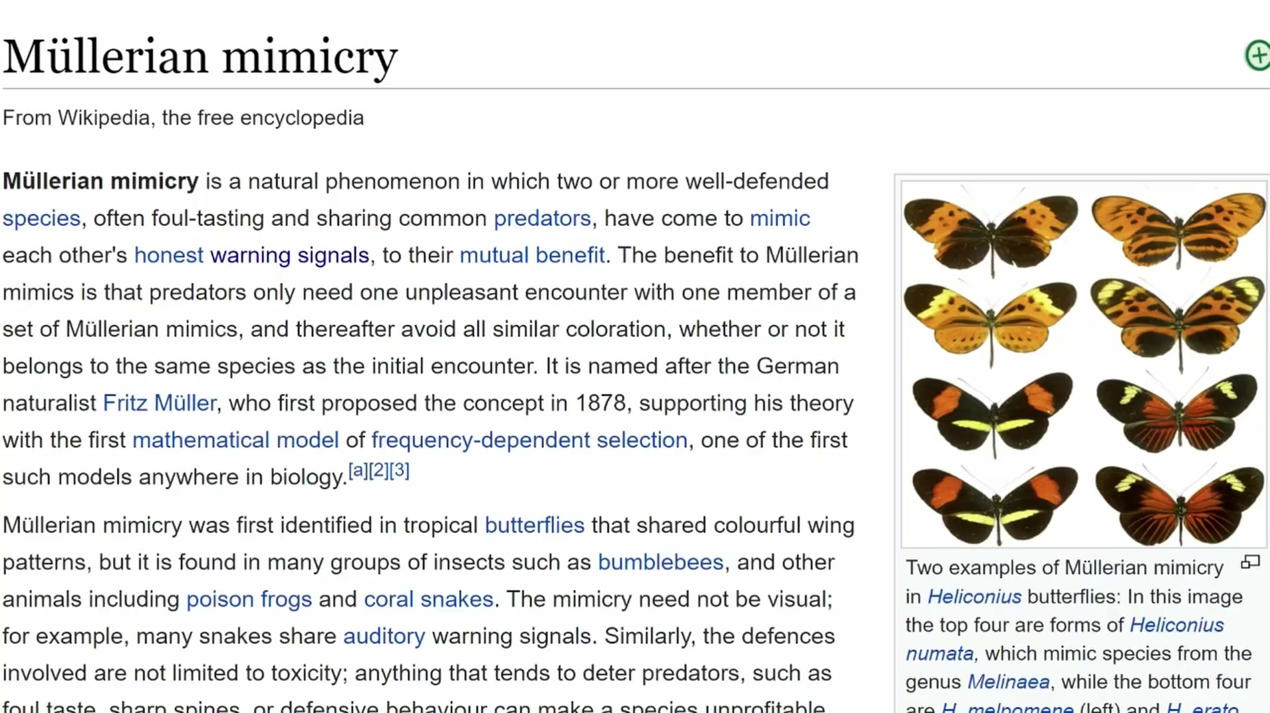 Non-toxic iridescent beetles may rely on Mullerian mimicry, first proposed by Fritz Muller in 1878